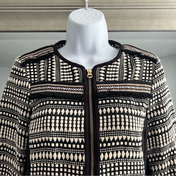 H&M Womens Sweater Black And White Pattern Size 10 - Picture 2 of 8